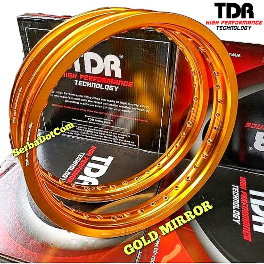 VELG TDR W SHAPE KOTAK 185 215 RING 17 GOLD ORIGINAL not wm xd vr mate matte mete met xr