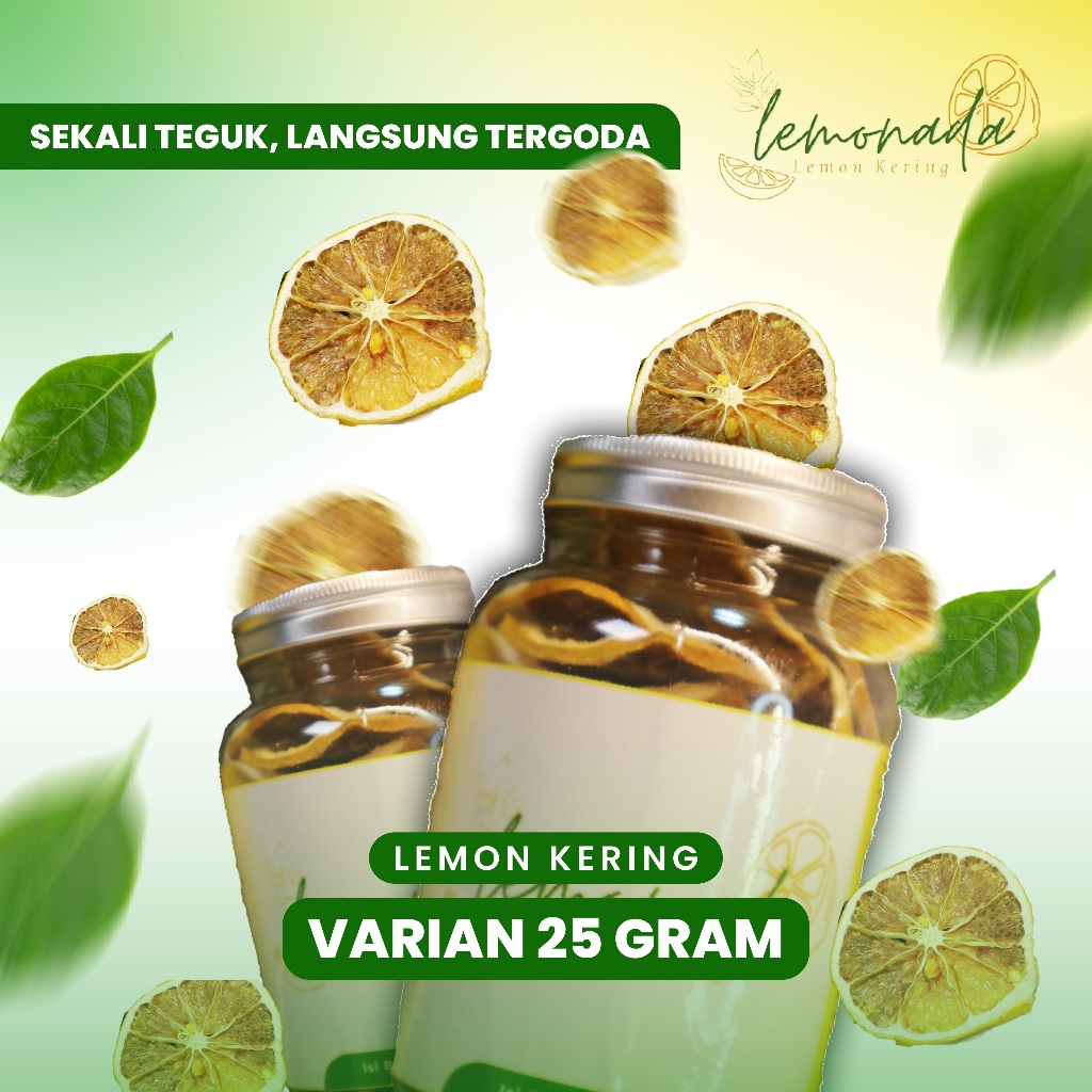 

Lemon Kering Premium Lemonada 100% Organik Cocok untuk Diet 25 gr