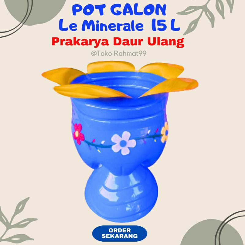 Pot Galon Kaki / Kerajinan Limbah Galon Plastik / Kerajinan Daur Ulang