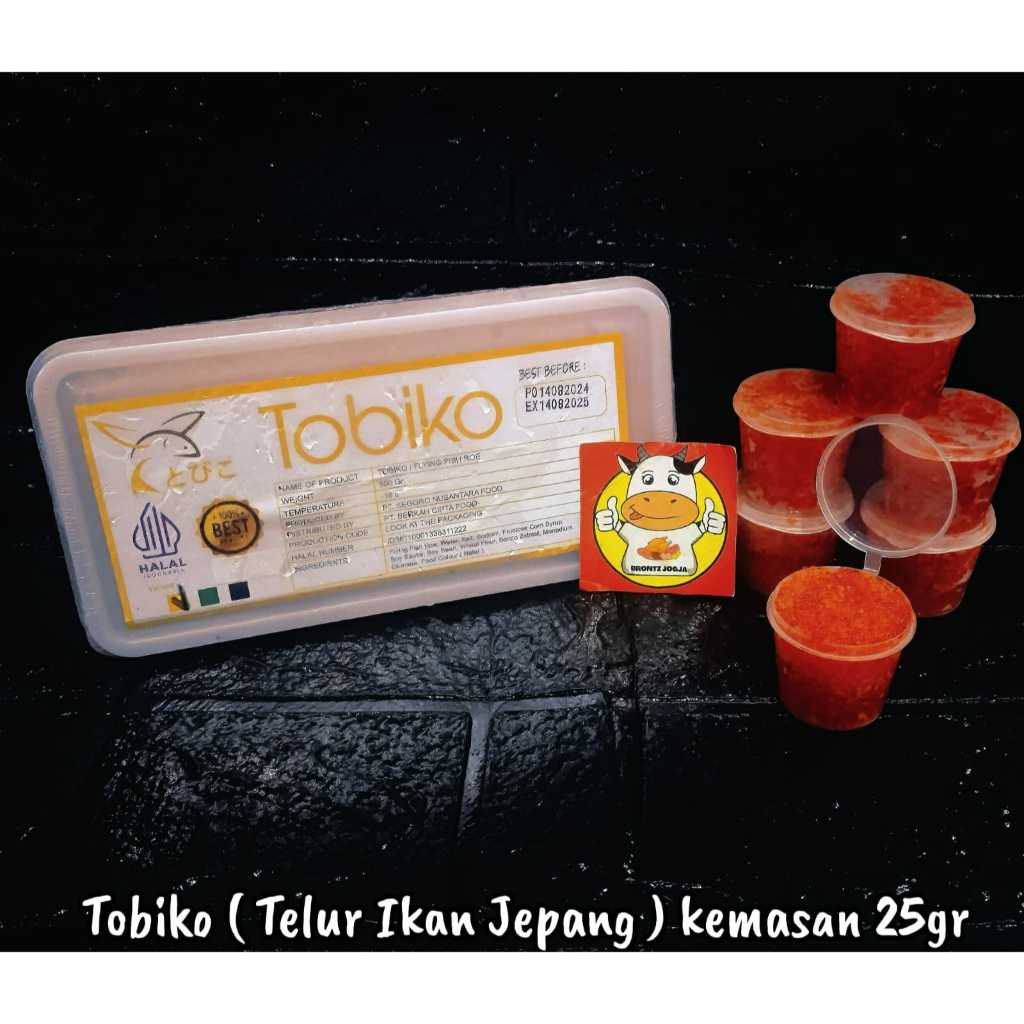 

TOBIKO/TELUR IKAN JEPANG 25GR/100GR-FROZEN FOOD-BRONTZ JOGJA