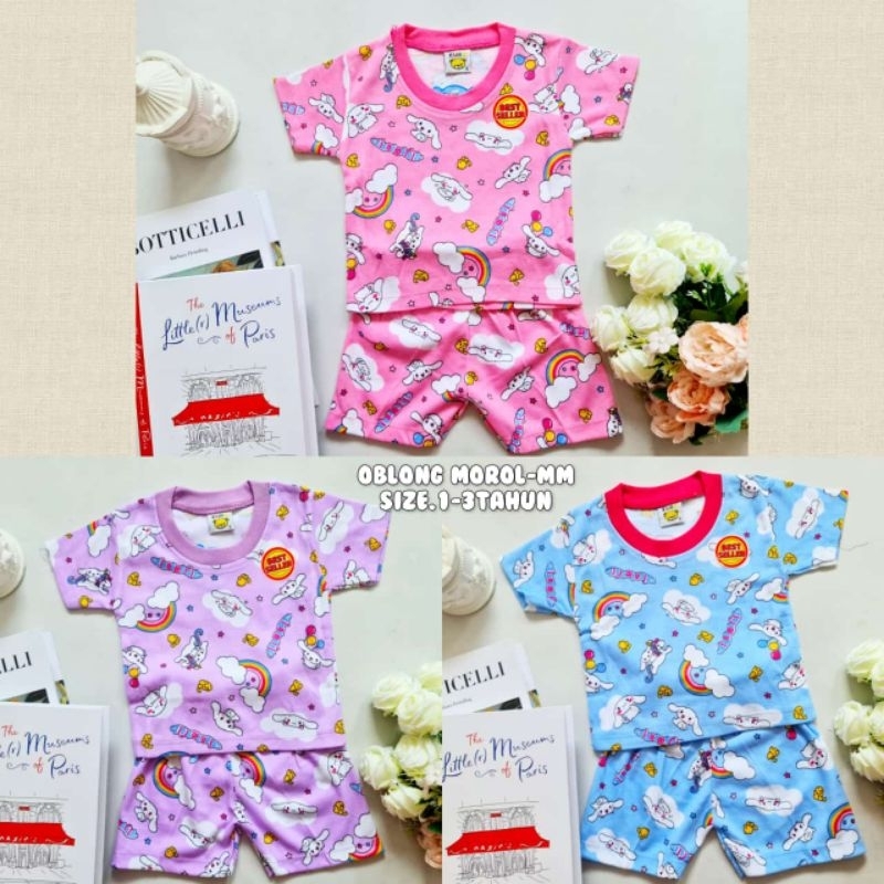 SETELAN BAJU ANAK PEREMPUAN 1-3 TAHUN BAHAN VELVET LIBBY/BAJU OBLONG BAYI CEWE/OBLONG MOROL