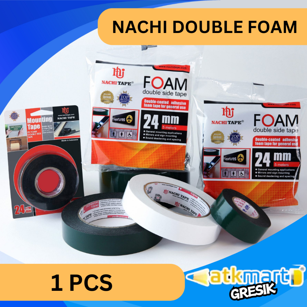 

Nachi double foam tape 2 inch x 5 m DOBEL TIP