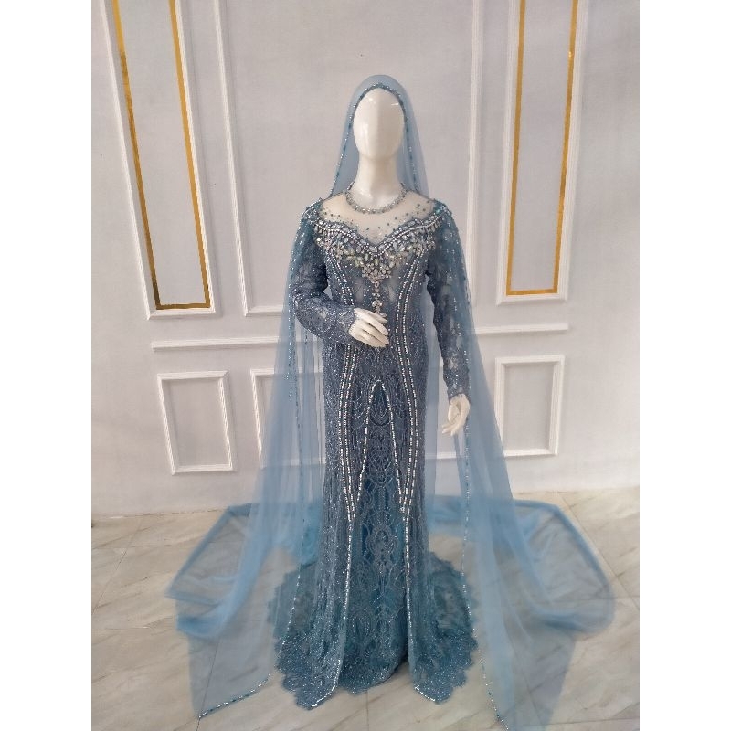 kebaya belah rok payet