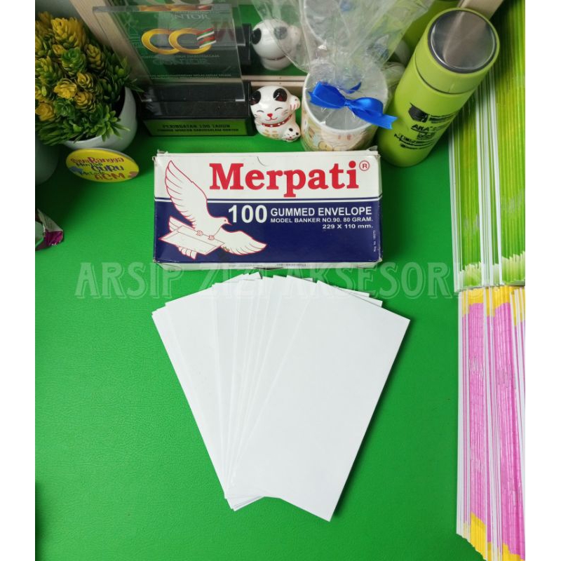 

Amplop Merpati Besar Eceran Gummed Envelope 80gram Model Banker no 90