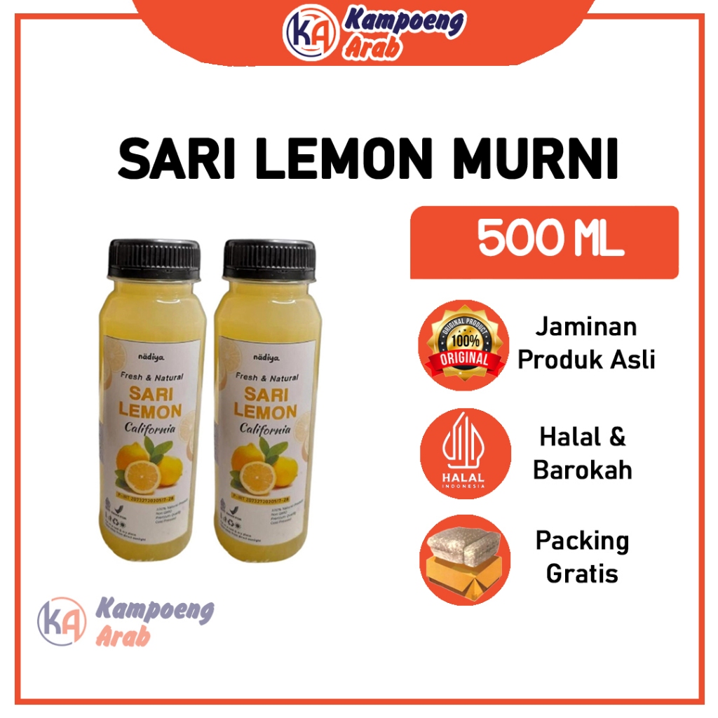 

Sari Lemon 500ml Asli Jus Minuman Diet Detox Suplemen Nutrisi Natural Organic Perasan Tanpa Bahan Pengawet