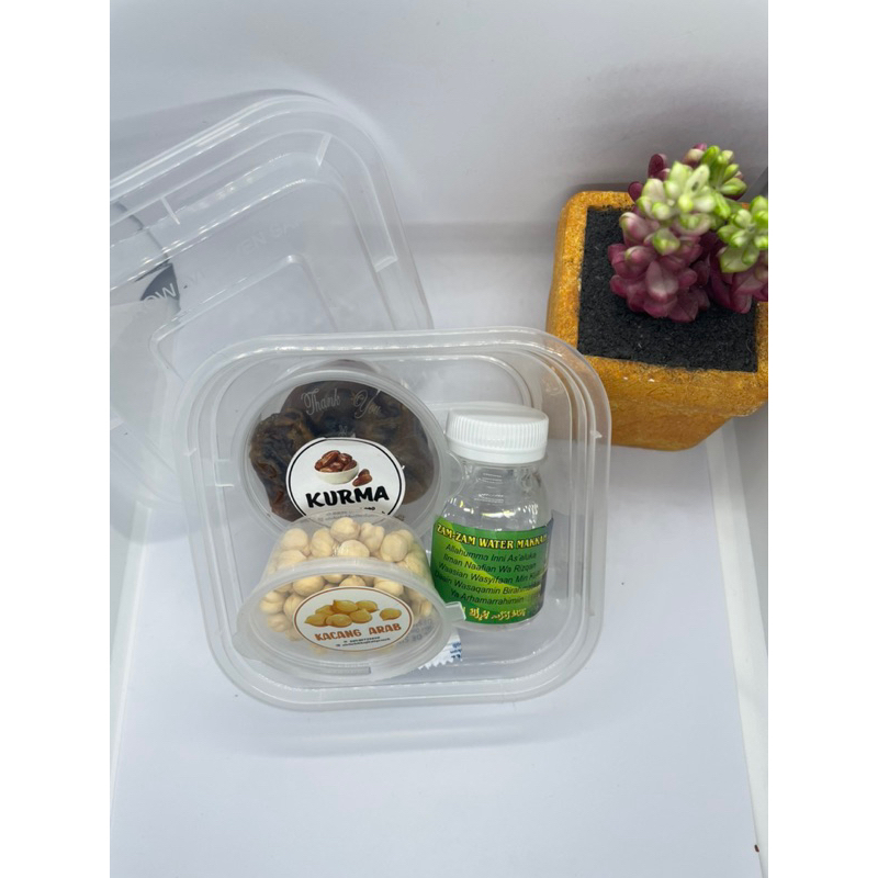 

paket isi 3 gift haji dan umroh kemasan thinwall