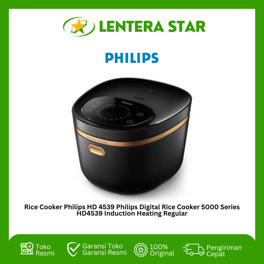 Rice Cooker Philips HD 4539 Philips Digital Rice Cooker 5000 Series HD4539 Induction Heating Regular