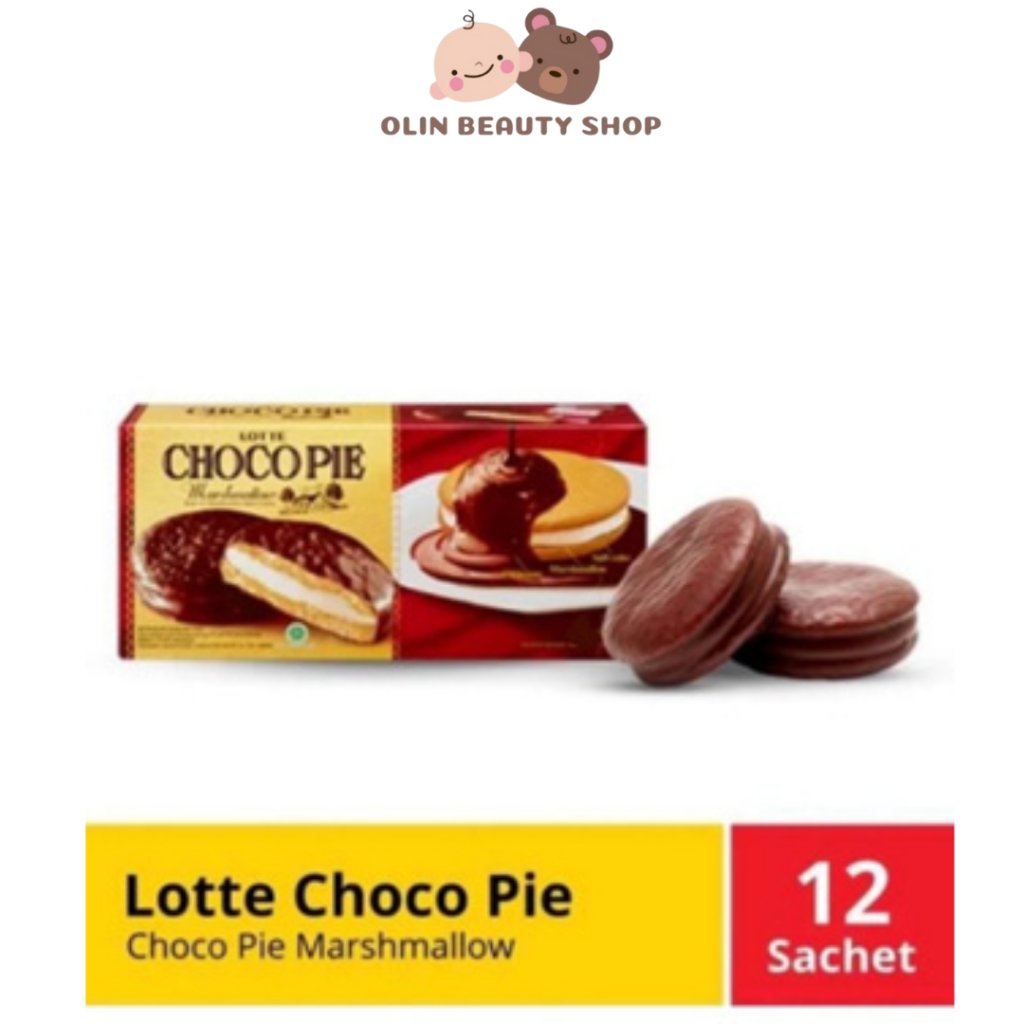 

Lotte Choco Pie Marshmallow Box 1 Pack Isi 12 pcsx28gr