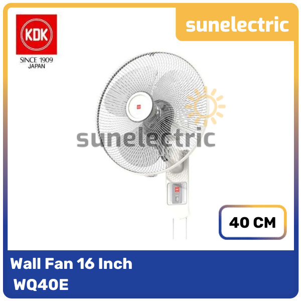 KDK WQ40E Wall Fan 16 Inch 16" Kipas Angin Dinding Tembok WQ 40E / WQ40E / WQ-40E - Putih