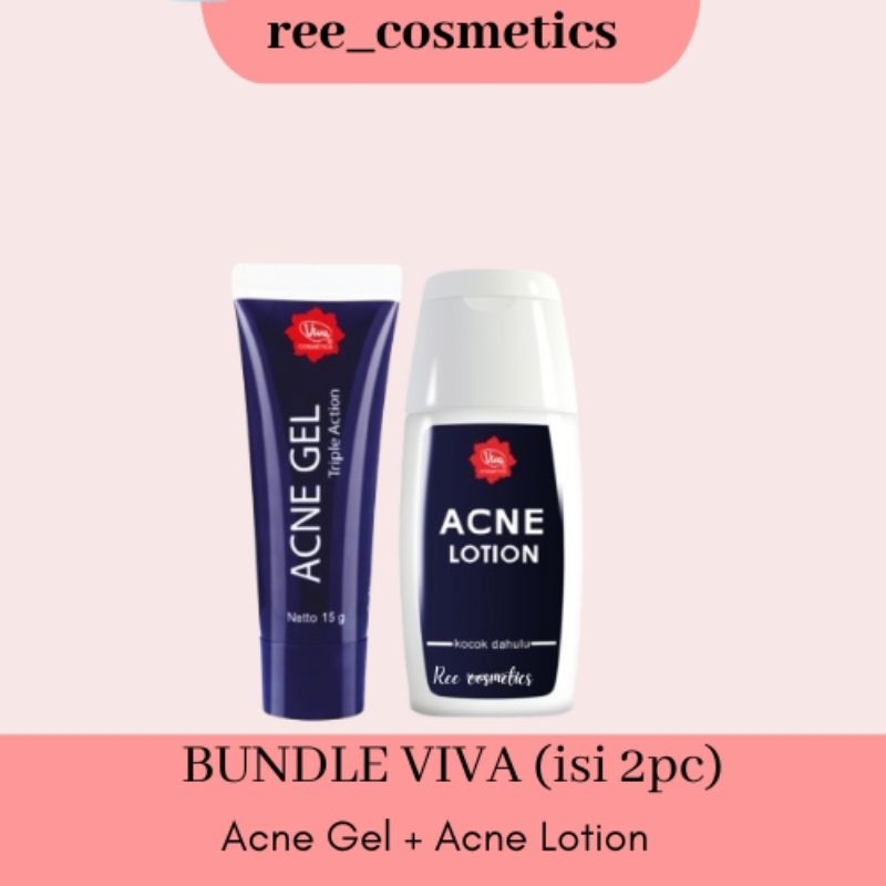[BUNDLE] Viva Acne Gel Triple Action & Viva Acne Lorltion | Skincare Viva Kulit Berjerawat