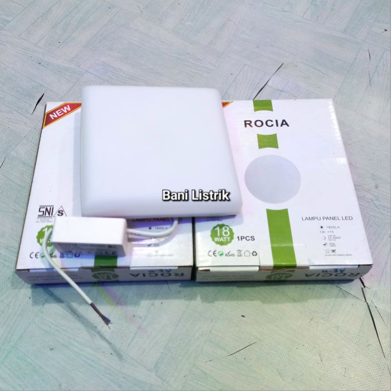 Lampu Led Panel Downlight Inbow Kotak SNI Rocia 9 18 Watt