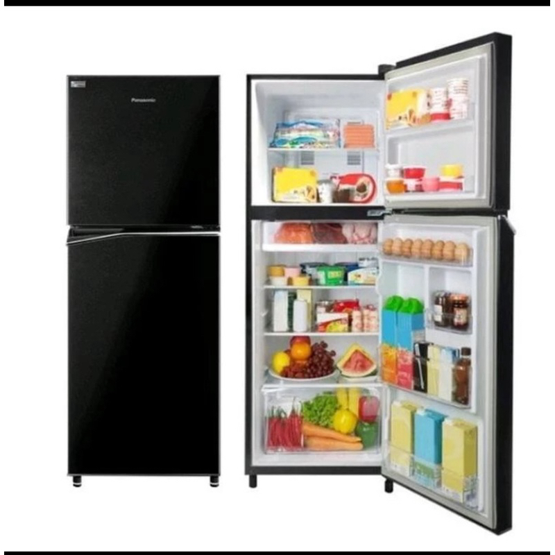 Panasonic Kulkas 2 Pintu NR BB 211Q PK HITAM INVERTER PRIME FRESH 210 Liter