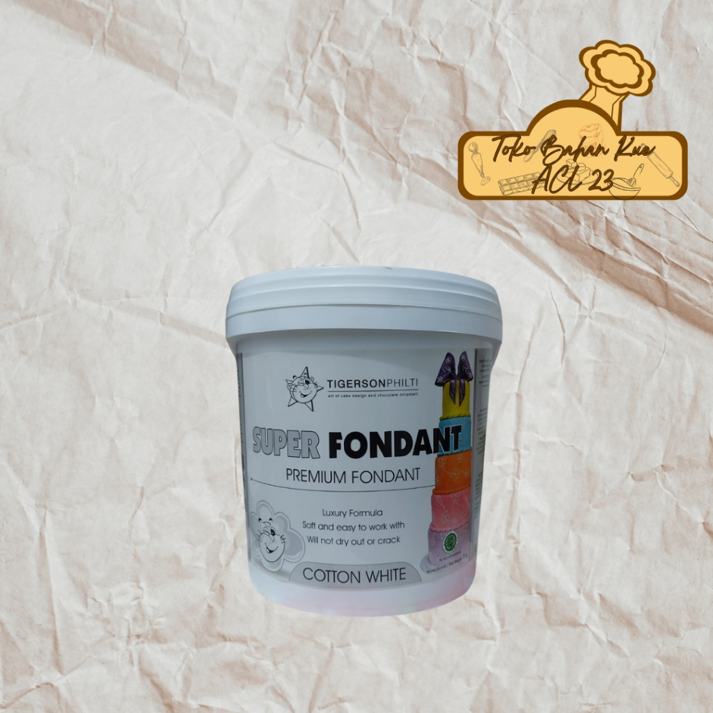 

Icing Sugar/Gula Dekorasi/Premium Fondan Cotton White/Super Fondant TIGERSONPHILTI 500gr 250gr 100gr