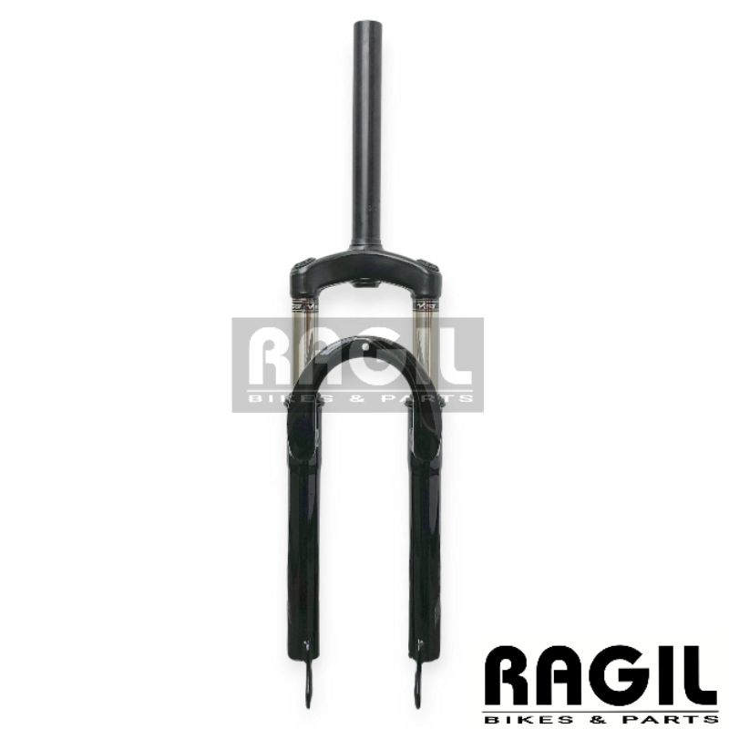 FORK SEPEDA 24 26 INCH ATLANTIS SUSPENSI MTB GARPU POROK OVERSIZE OS 31.8 HITAM 24" 26"