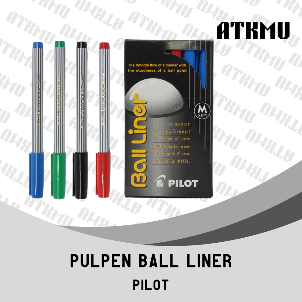 

Pulpen PILOT Balliner 0.8mm Hitam Biru Merah Hijau / Pulpen Tanda Tangan / Pilot Boliner