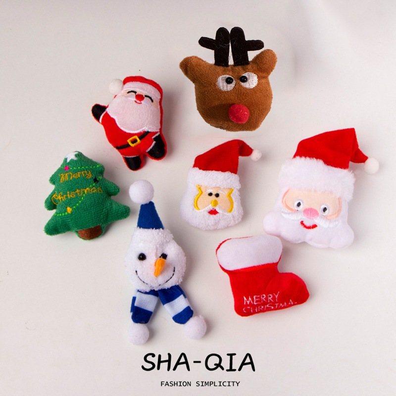 1 pcs -- pin hiasan natal - dekorasi hampers natal - boneka hiasan natal christmas - pin jepitan nat