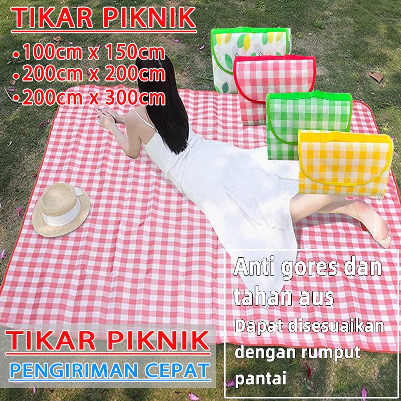 【kami】tikar lipat piknik jumbo kain piknik aesthetic piknik tikar estetik untuk piknik karpet piknik