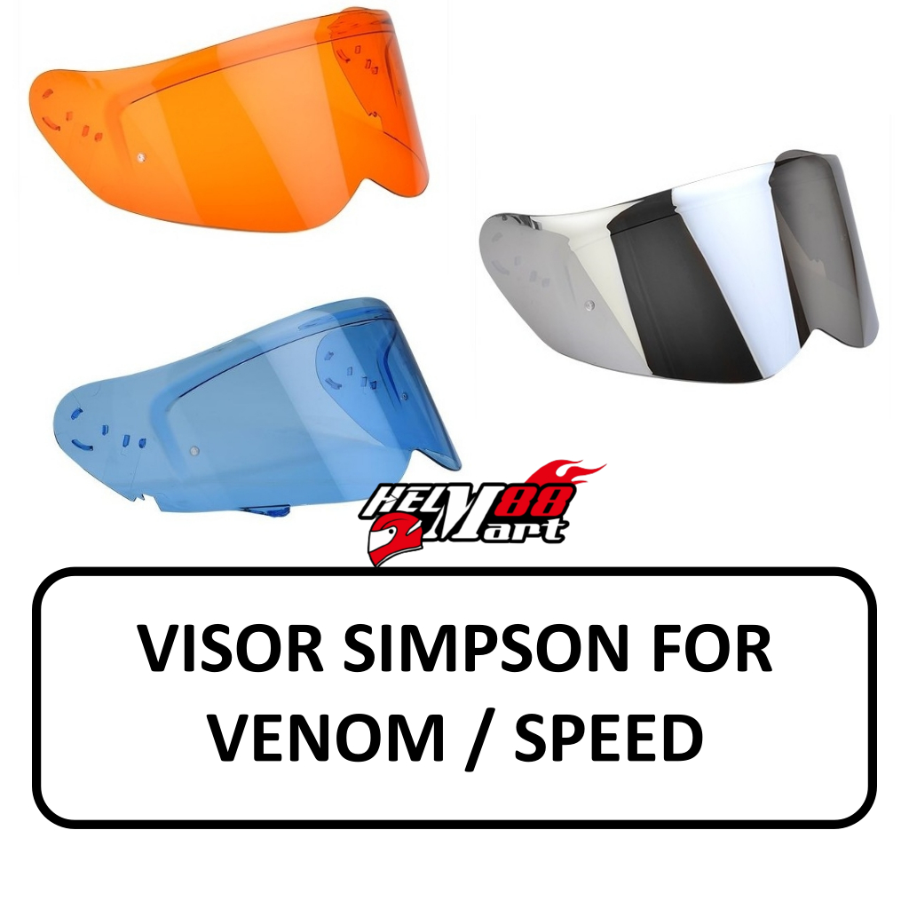 Visor SIMPSON Venom/ Ghost Bandit / Speed - Kaca Helm Simpson