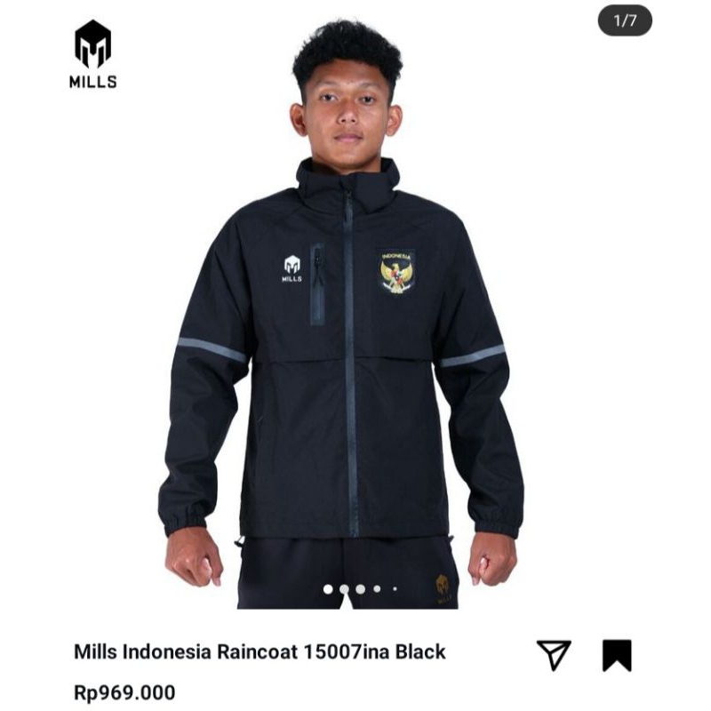 JAKET RAINCOAT TIMNAS INDONESIA by Mills