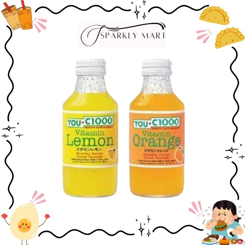 

MINUMAN VITAMIN YOU C1000 LEMON ORANGE BOTOL 140ML