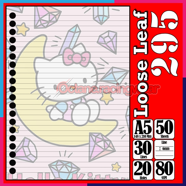 

Loose Leef Leaf A5 Isi 50 Lembar Binder Karakter Cinamoroll Hello Kitty My melody Sanrio Cinamol Terbaru Polos refil Refill Vol-2
