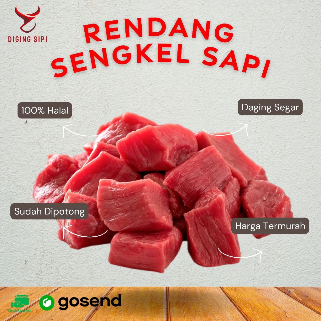 

DAGING SENGKEL SAPI / SHANK 1KG TERMURAH