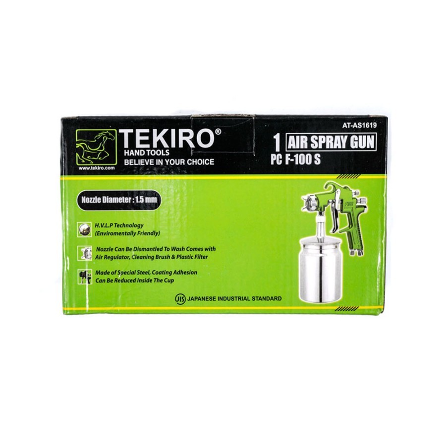 TEKIRO SPRAY GUN F100S TABUNG BAWAH / SEMPROTAN CAT TABUNG BAWAH / ALAT SEMPROT CET