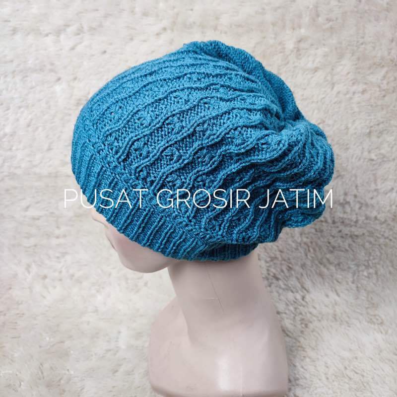S18 Kerpus topi kupluk ciput rajut ibu ibu topi nenek rajut ciput emak kerpus kupluk emak jadul untu
