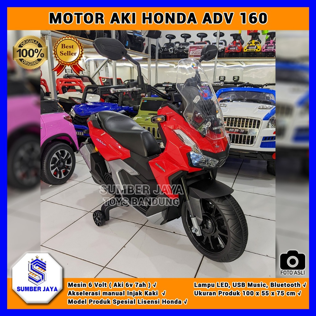 Motor Aki Anak Honda ADV PMB M 299 Lisensi Resmi Honda M299 Nmax Pcx Anak Sumber Jaya Toys Bandung