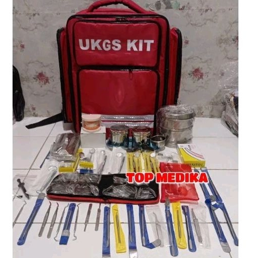 UKGS Kit Usaha Kegiatan Gigi Sekolah + Tas Ransel dan Isi Lengkap