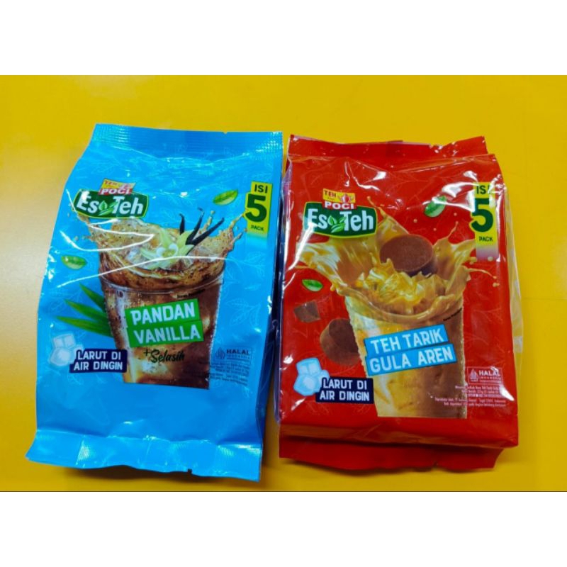 

Teh poci esteh Varian vanila pandan dan teh tarik gula aren 125 gr