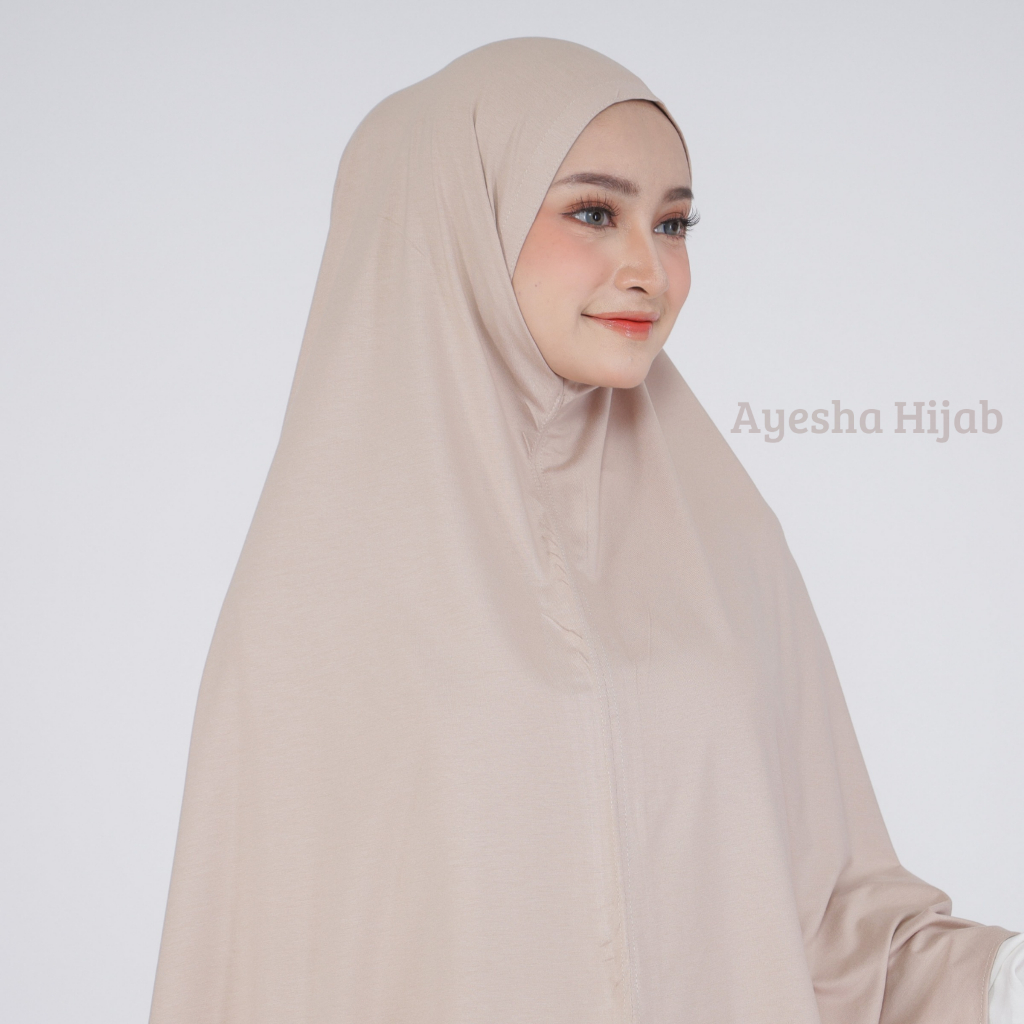 Hijab Bergo Instan Non Pet Ukuran Jumbo XXL Bahan Rayon Premium/ Jilbab Bergo Instan Non Pet Ukuran 