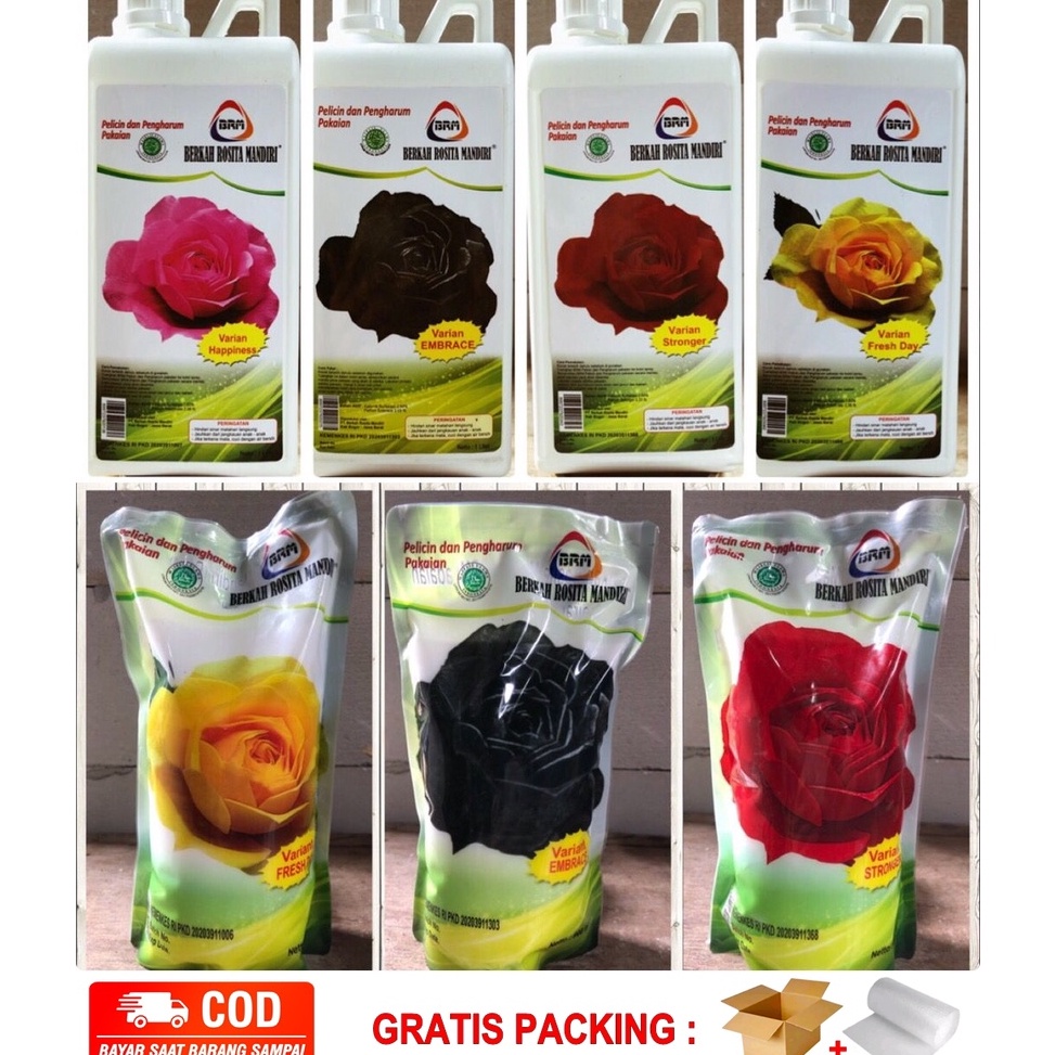 BRM Mawar Laundry Pewangi Pakaian dan pelicin setrika Bule