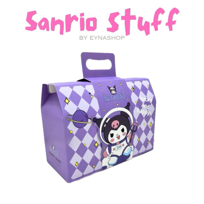

Box Hadiah Ulang Tahun PaperBag Sanrio Kuromi Goodiebag Karakter Anak Kotak Kado