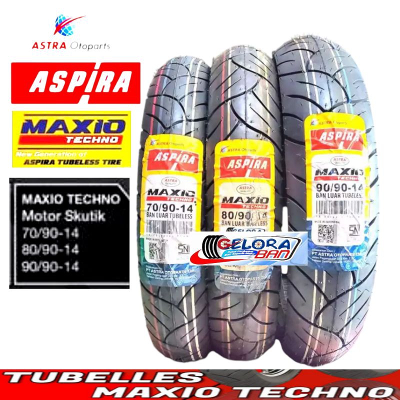Ban Matic Tubeless Aspira techno 70/90-14 ban 80/90-14 ban 90/90-14 ban aspira 90/90-14 ban 80/90-14