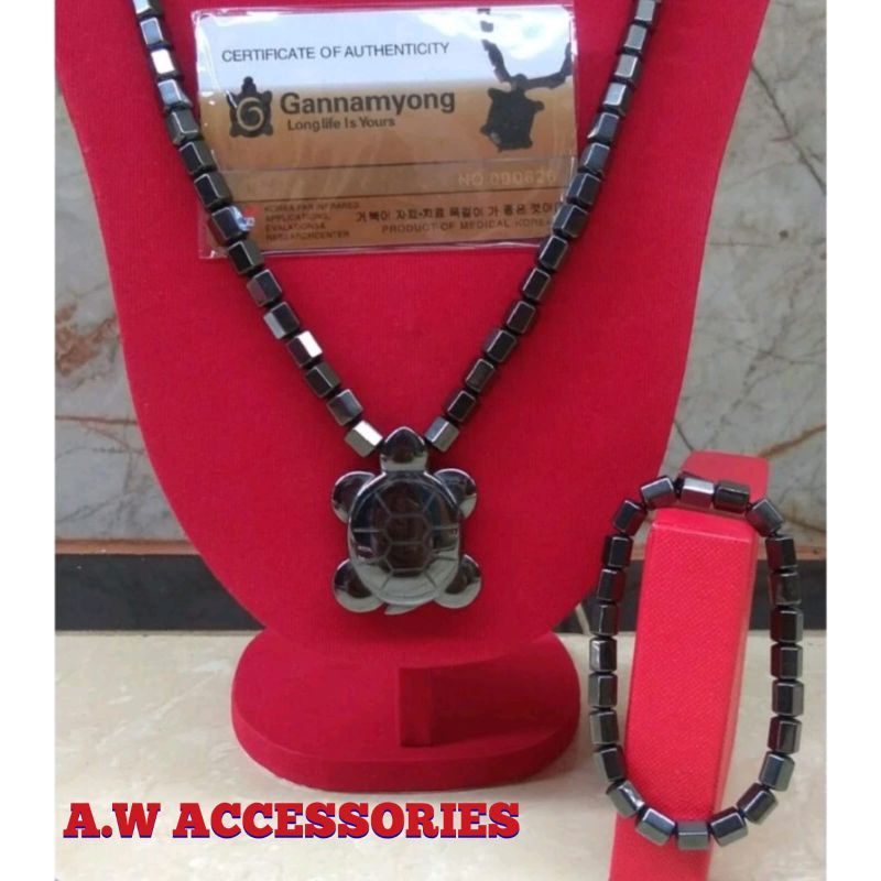 Kalung Kesehatan Gannamyong Model Kura Kura Ginsamyong Free Gelang