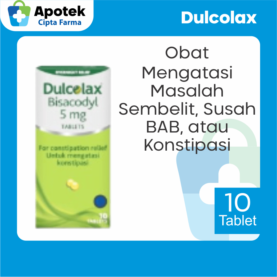Dulcolax Tablet Bisacodyl Obat Pencahar Obat Sembelit Susah Bab Pelancar Bab Melancarkan Bab