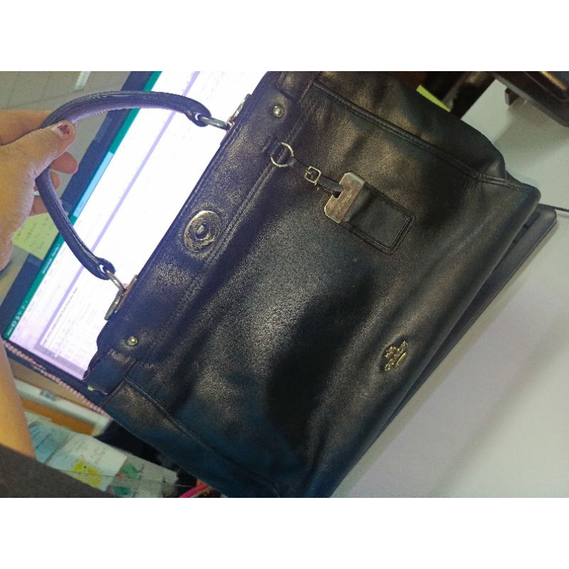 (Preloved Pedas) Coach** Gramercy Leather Satchel Top Handle Bag