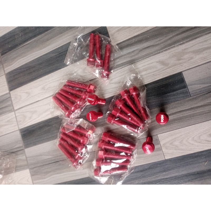 baut 14 posh merah panjang 4cm dan 4,5cm