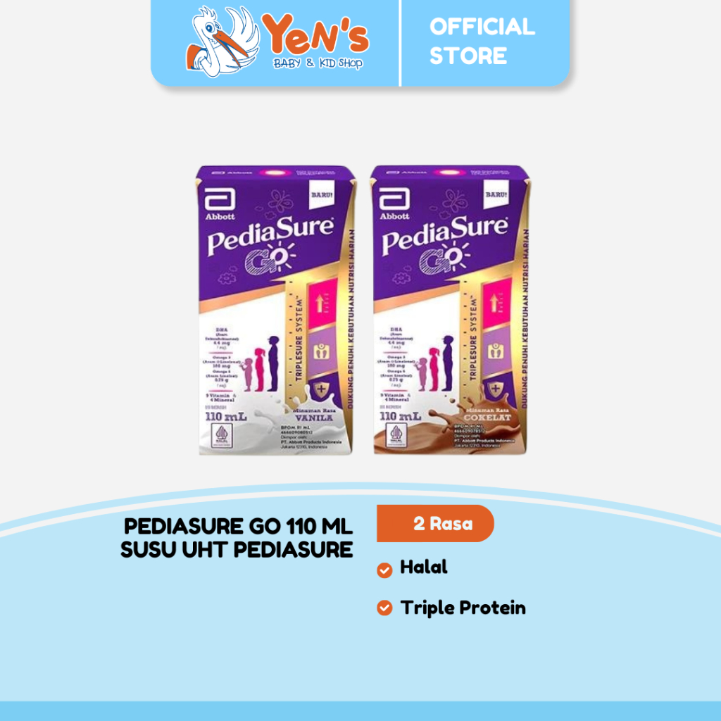 

Pediasure Go 110 ml Susu UHT Pediasure Vanila / Coklat