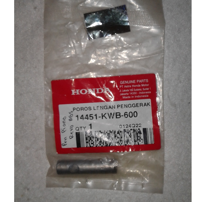 14451KWB600 POROS LENGAN PENGGERAK PEN PISTON REVO ABSOLUTE ORIGINAL 100% HONDA