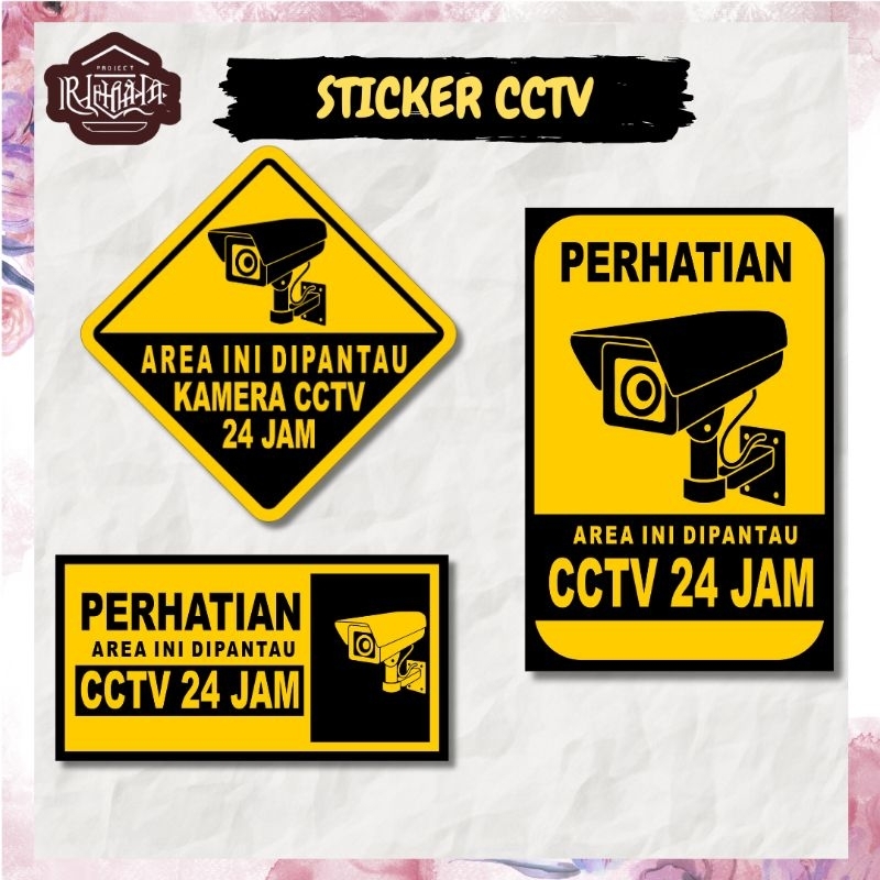 

ART.PROJECT STICKER CCTV/STOCKER CCTV/STICKER VINLY ANTI AIR ANTI PANAS GLOSSY