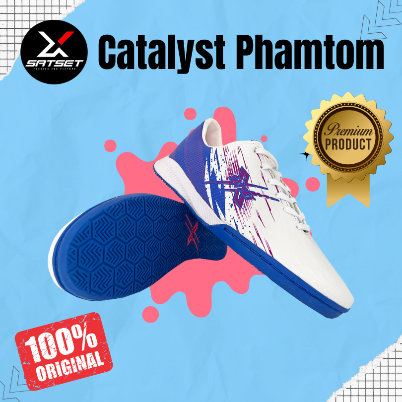 Sepatu Futsal brand Lokal Satset X Original 100 % Series Catalyst Phantom Ori