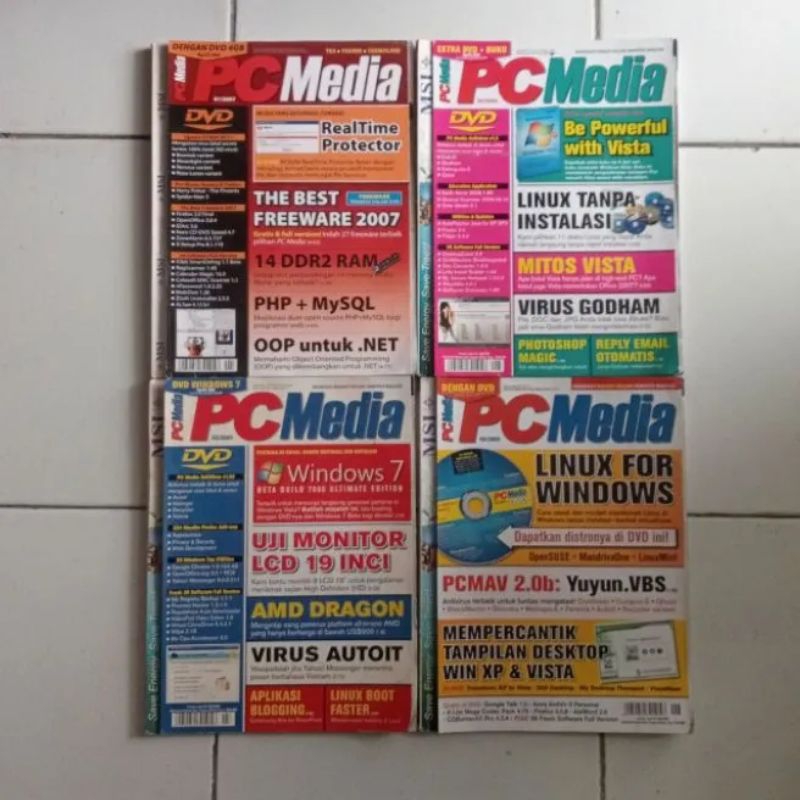 Majalah PC MEDIA Original  Bekas Tanpa CD Baca Deskripsi