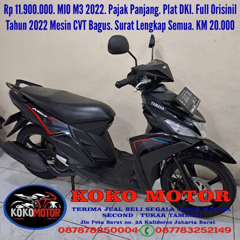 JUAL BELI MOTOR SECOND TUKAR TAMBAH MOTOR SECOND KREDIT MOTOR SECOND DIJUAL MOTOR MIO M3 2022 DIJUAL