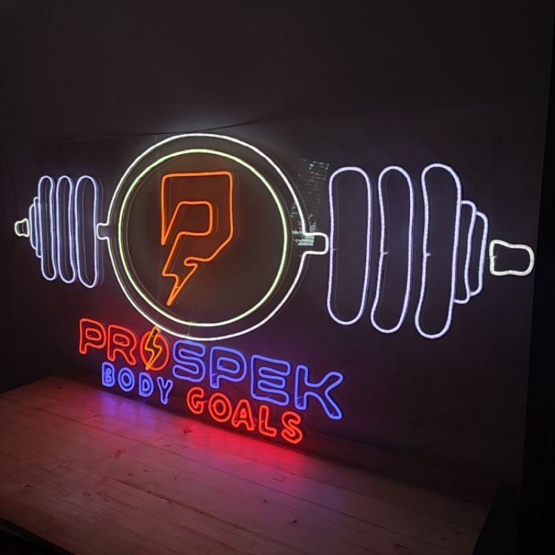Custom Lampu LED Neon Flex Sign Dekorasi Ruangan Custom Huruf Tulisan Dinding