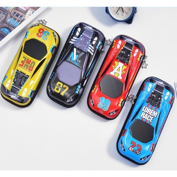 

BOBOMART Tempat Pensil 3D EVA Anak Sekolah, Kotak Pensil Timbul Anti Air ZS-0129