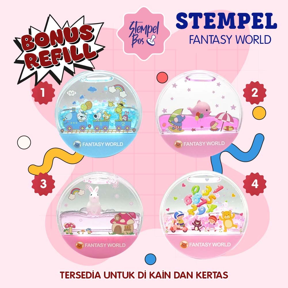 Stempel custom nama perawat, bidan, sekolah lucu