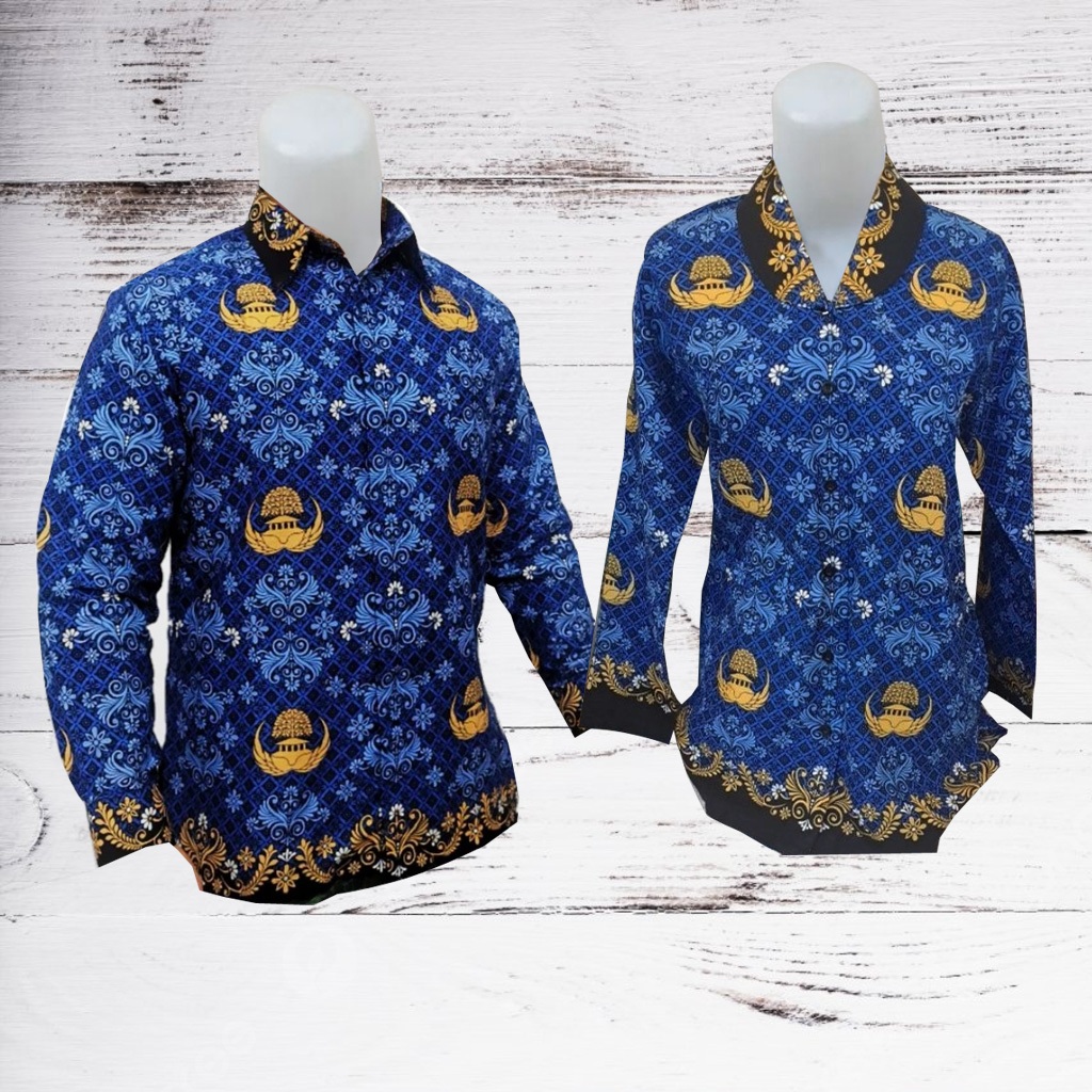 SERAGAM KORPRI LAPIS FURING TERBARU PRIA DAN WANITA KATUN//KEMEJA KORPRI WANITA DAN PRIA KUALITAS TE