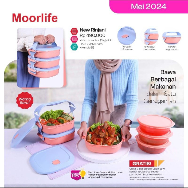 MOORLIFE NEW RINJANI//RANTANG SAYUR MOORLIFE//ORIGINA MOORLIFE